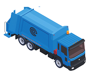 Контейнер пластиковий для збору ТПВ